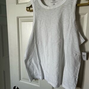 New With Tags GAP Women's White Tank - Large Petite